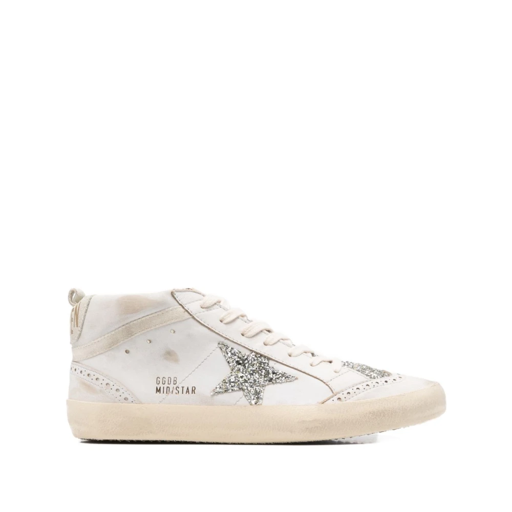 Golden Goose , Sneakers, Female, Beige, 6 Uk, Mid Star Sneaker