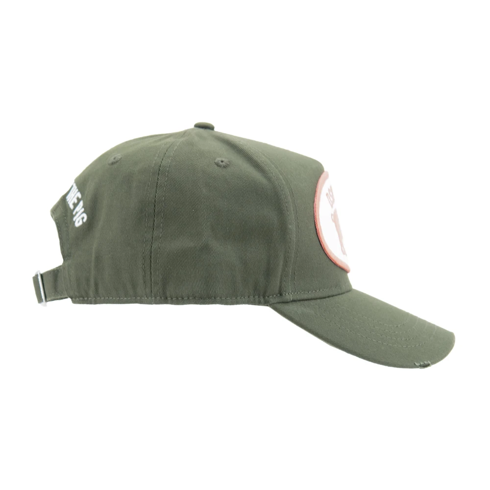 Dsquared2 Geborduurde Baseballpet met Verstelbare Sluiting Green Unisex