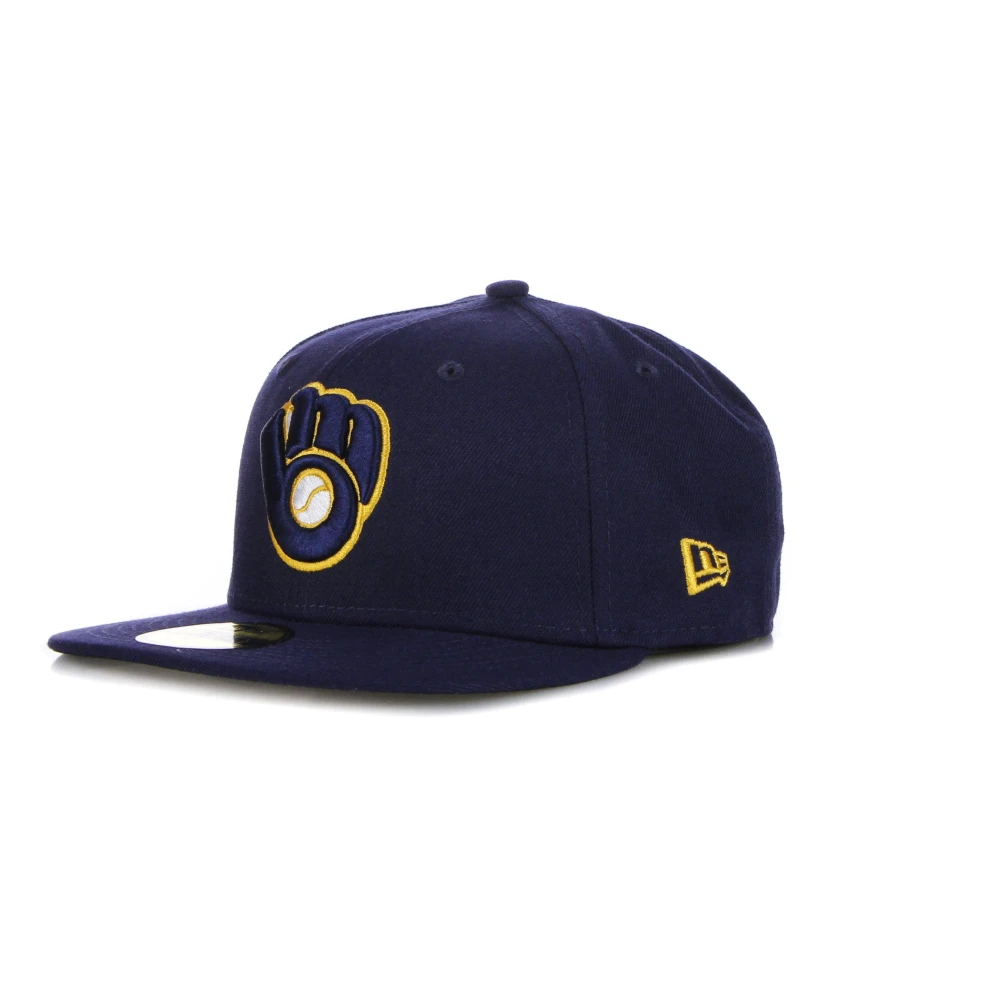 New Era Men's Blue Milwaukee Brewers Flat Visor Cap