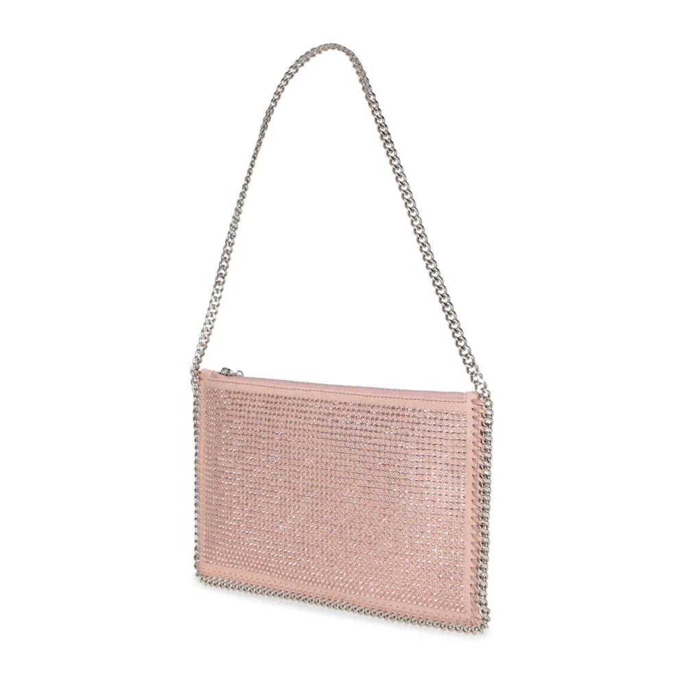 Stella Mccartney Roze Kristal Clutch Tas Pink Dames