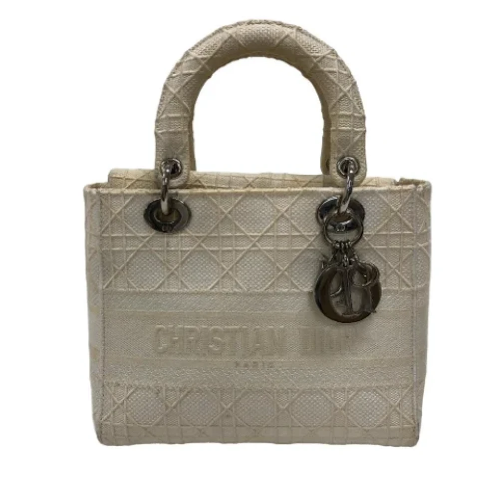 Dior Vintage Pre-owned Fabric dior-bags Gray Dames