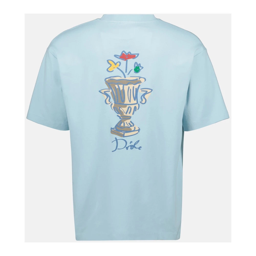 Drole de Monsieur Lichtblauwe T-shirt Vaas Lente-Zomer 2025 Blue Heren