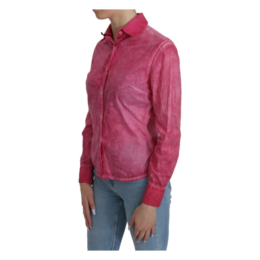 Ermanno Scervino Stijlvolle Roze Polo Blouse Pink Dames