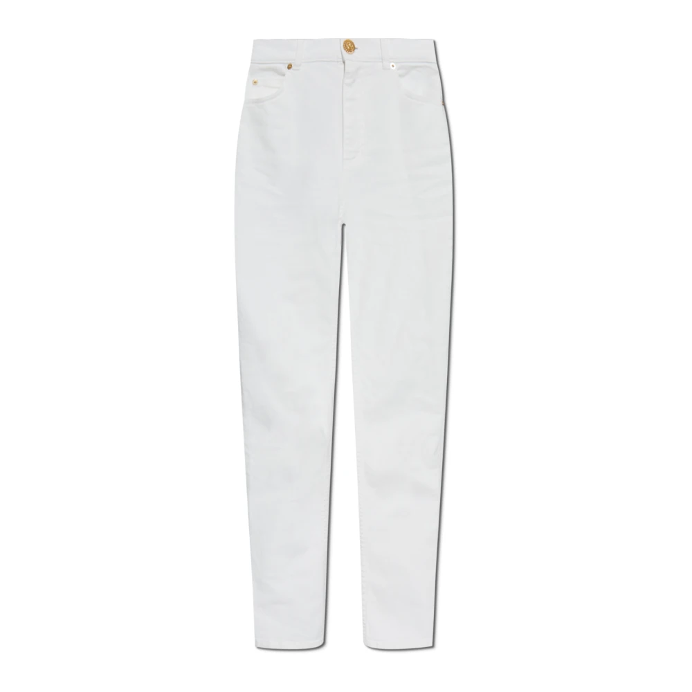 Balmain Jeans met toelopende pijpen White Dames