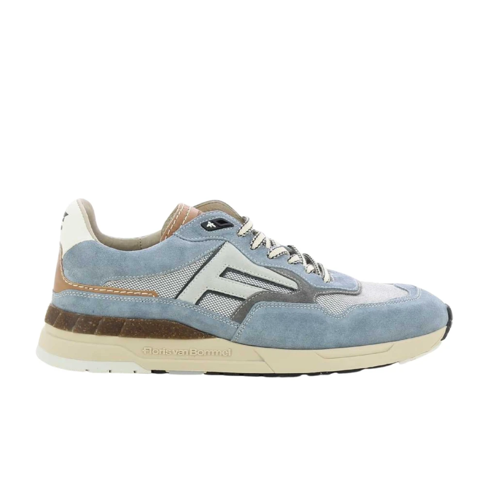 Floris van Bommel Blauwe Sneakers Heren Schoenen