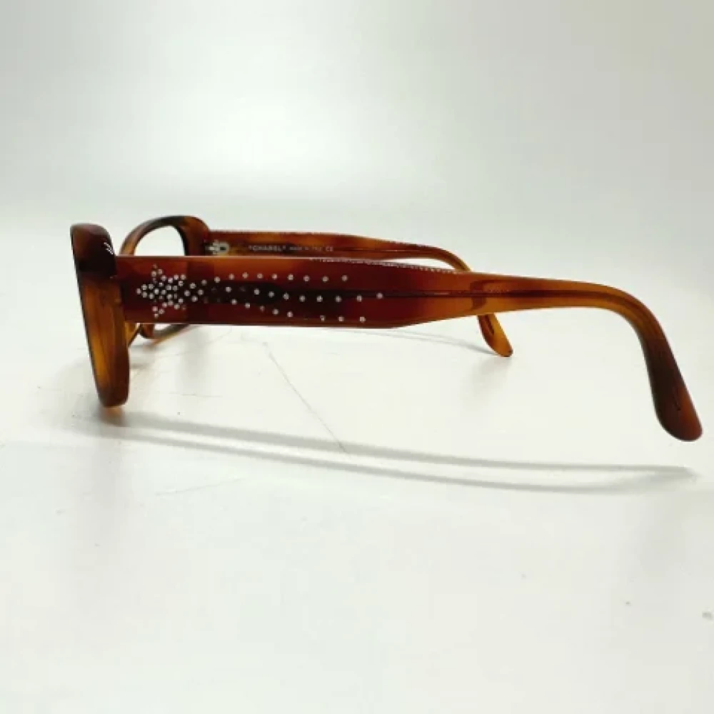 Chanel Vintage Pre-owned Fabric sunglasses Brown Dames