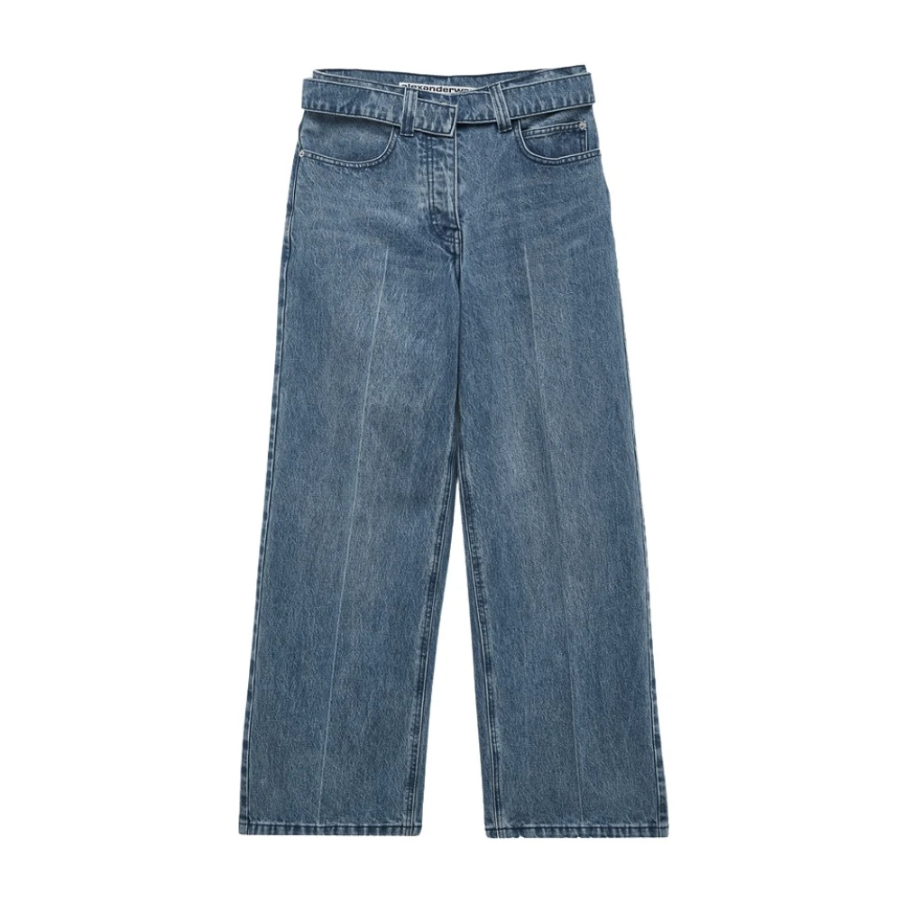 Alexander wang Raver Jeans in Medium-Wash Denim Blue Dames