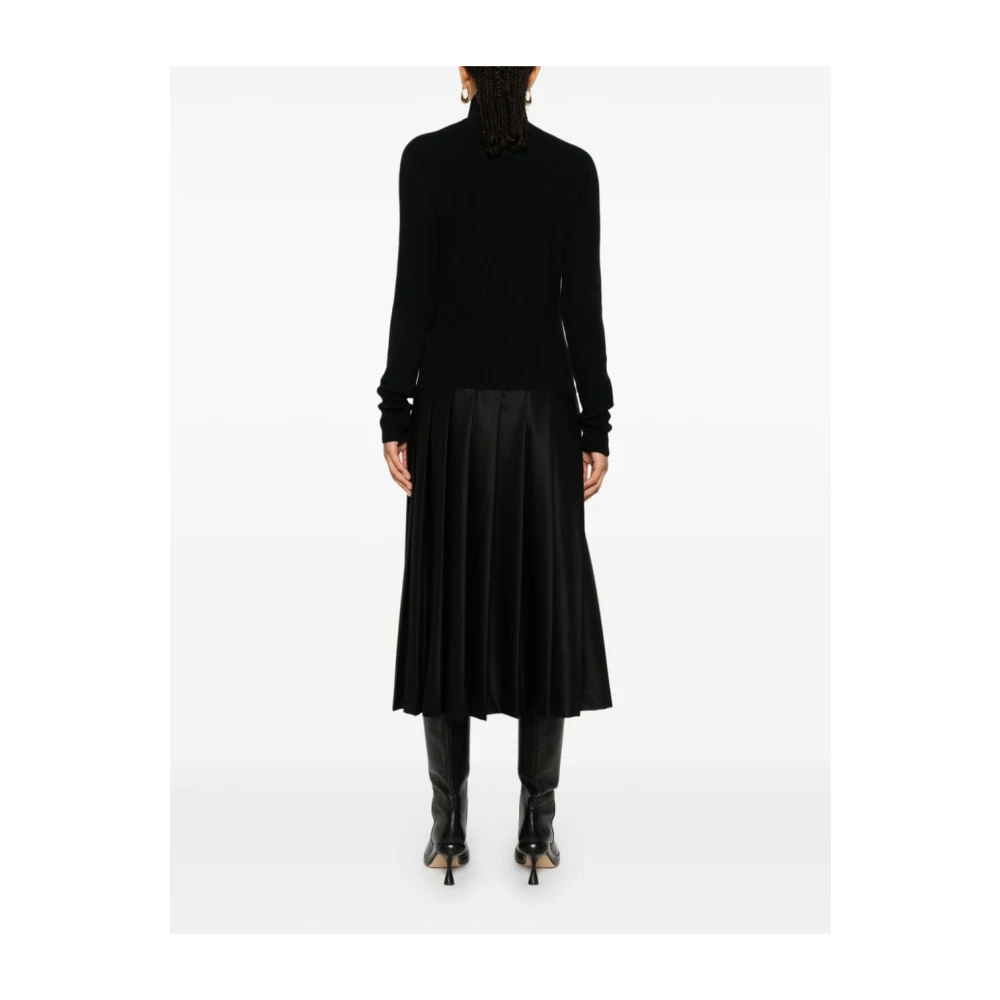 Fabiana Filippi Zwarte Jurk Aw24 Damesmode Black Dames