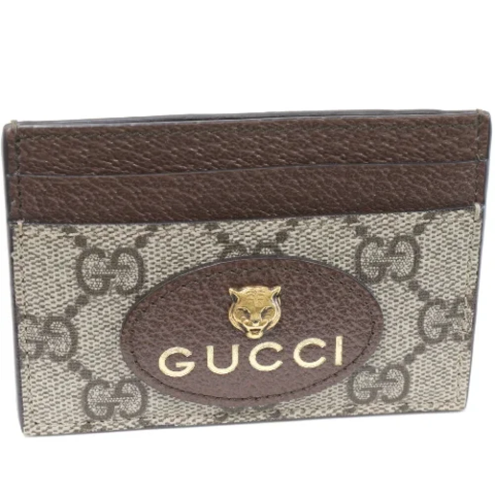Gucci Vintage Pre-owned Canvas wallets Brown Dames