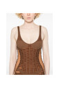 chocolate-brown-sleeveless-dress-with-sheer-panels