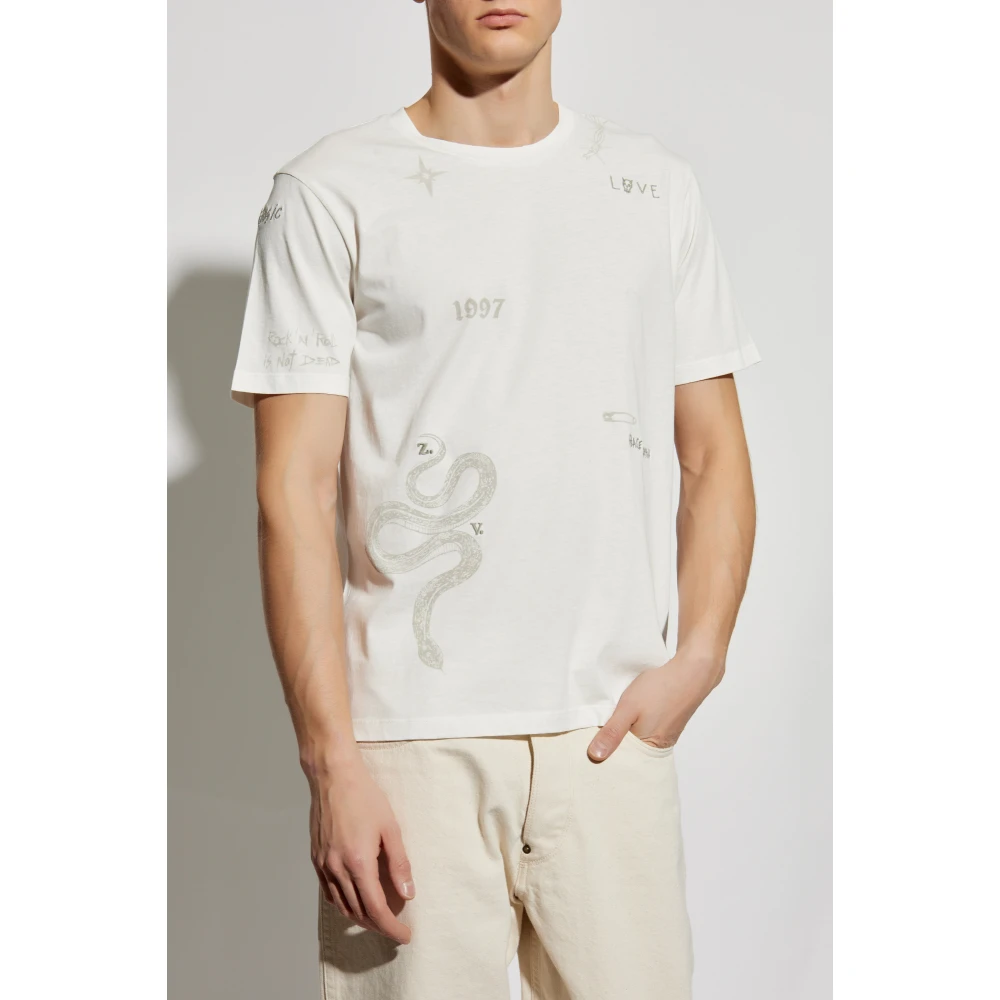 Zadig & Voltaire T-shirt Tommy Beige Heren