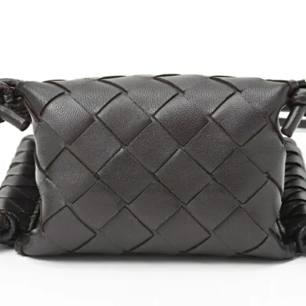 Bottega Veneta Vintage Pre-owned Fabric shoulder-bags Brown Dames