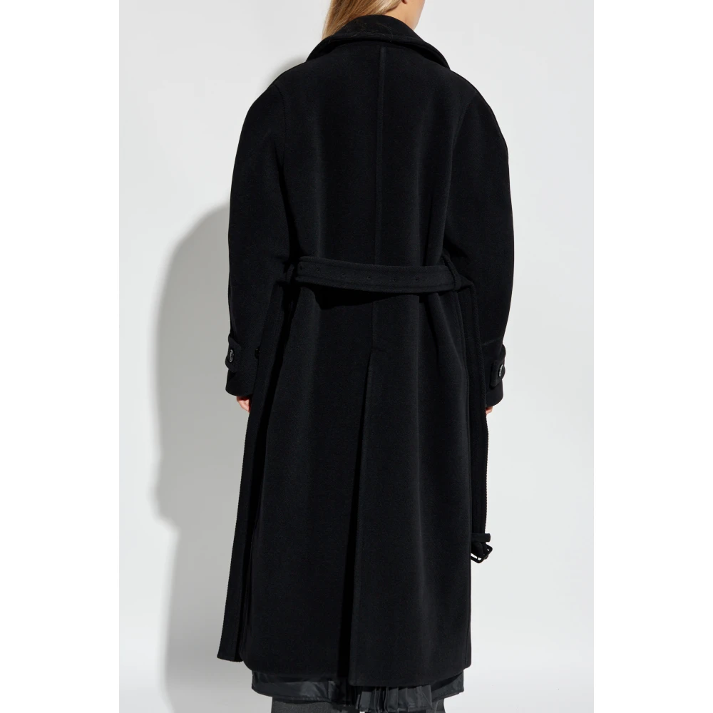 Lacoste Wollen jas Black Dames