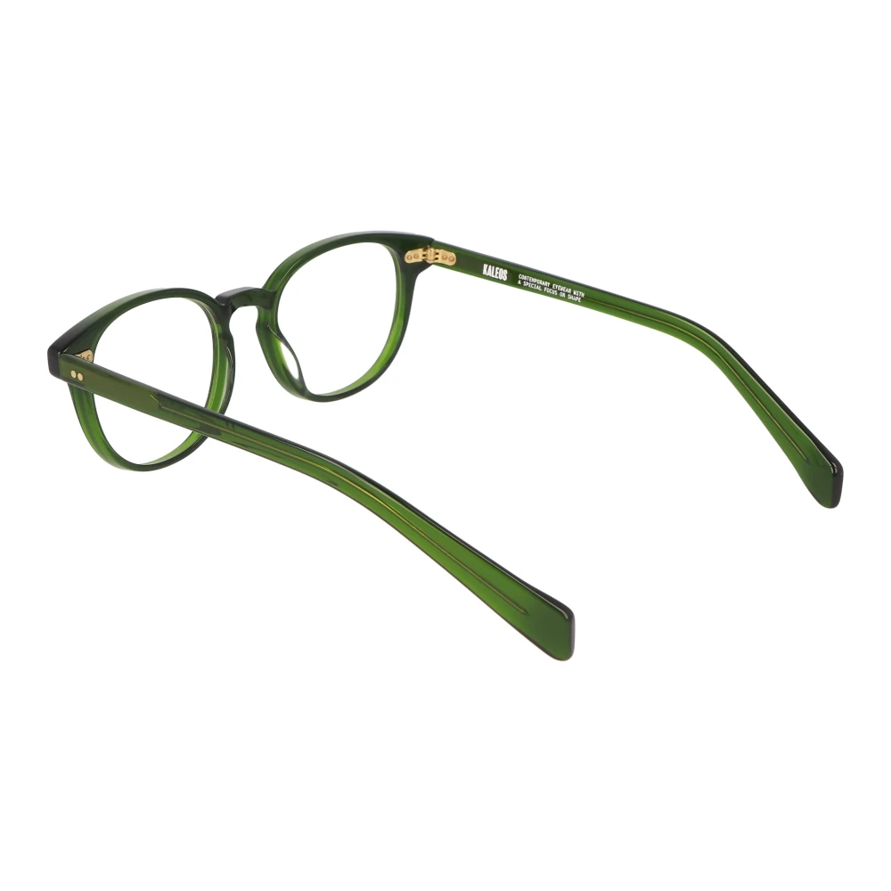 Kaleos Ronde acetaatbril Blanco model Green Unisex