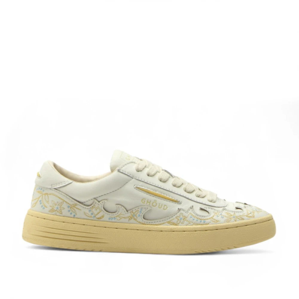 Ghoud Ivoor Leren Lage Sneakers Dames Schoenen Wit