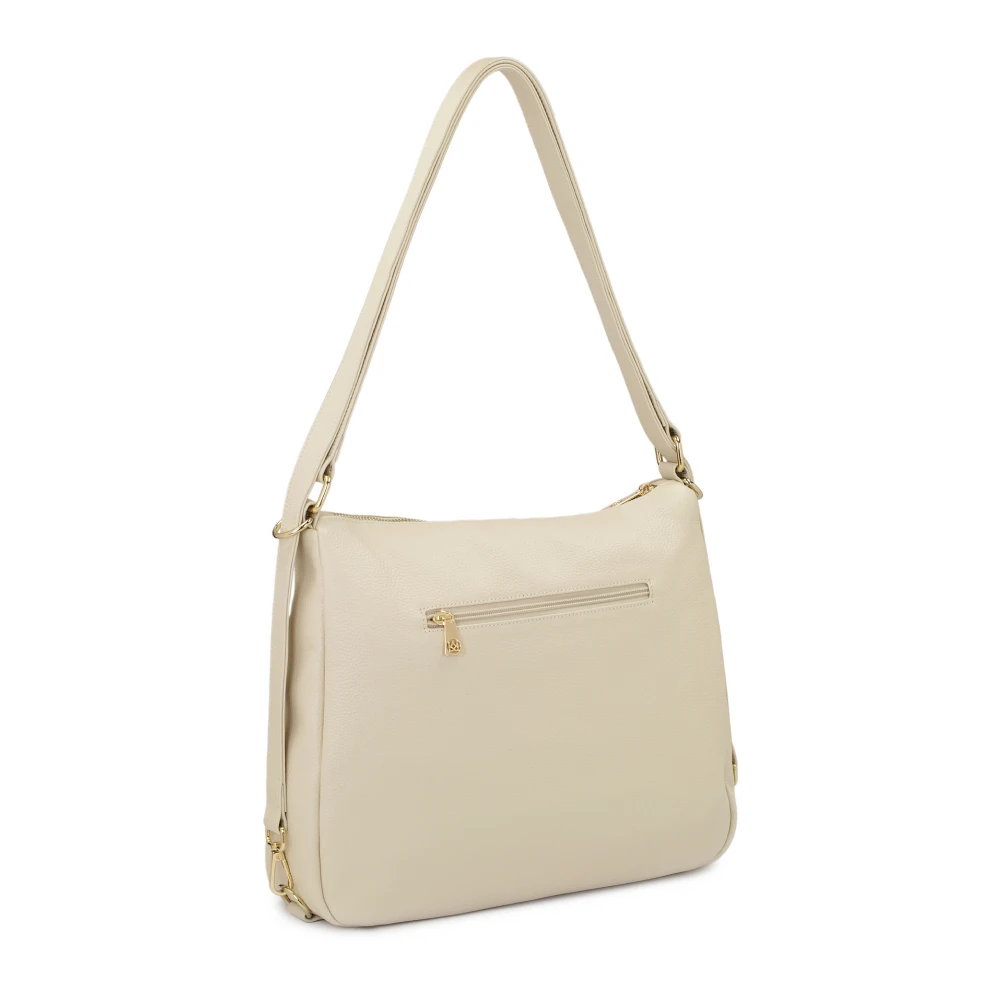 Kazar Roomwitte posttas met rits Beige Dames