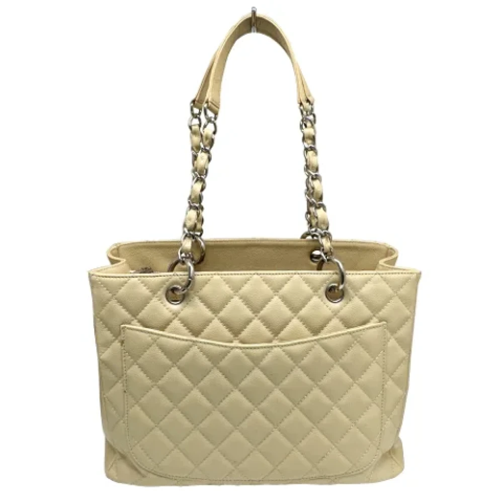 Chanel Vintage Pre-owned Fabric chanel-bags Beige Dames