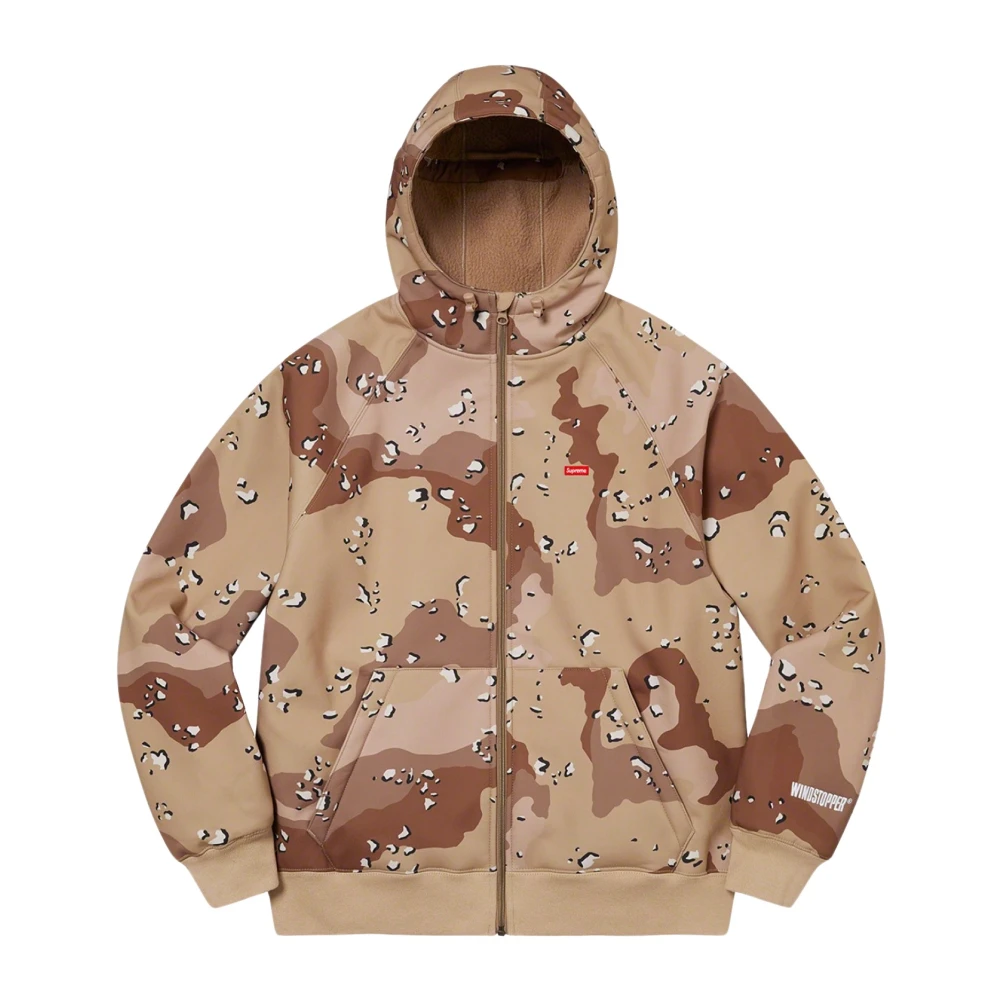 Supreme Limited Edition Windstopper Hoodie Chocolate Chip Camo Brown Heren