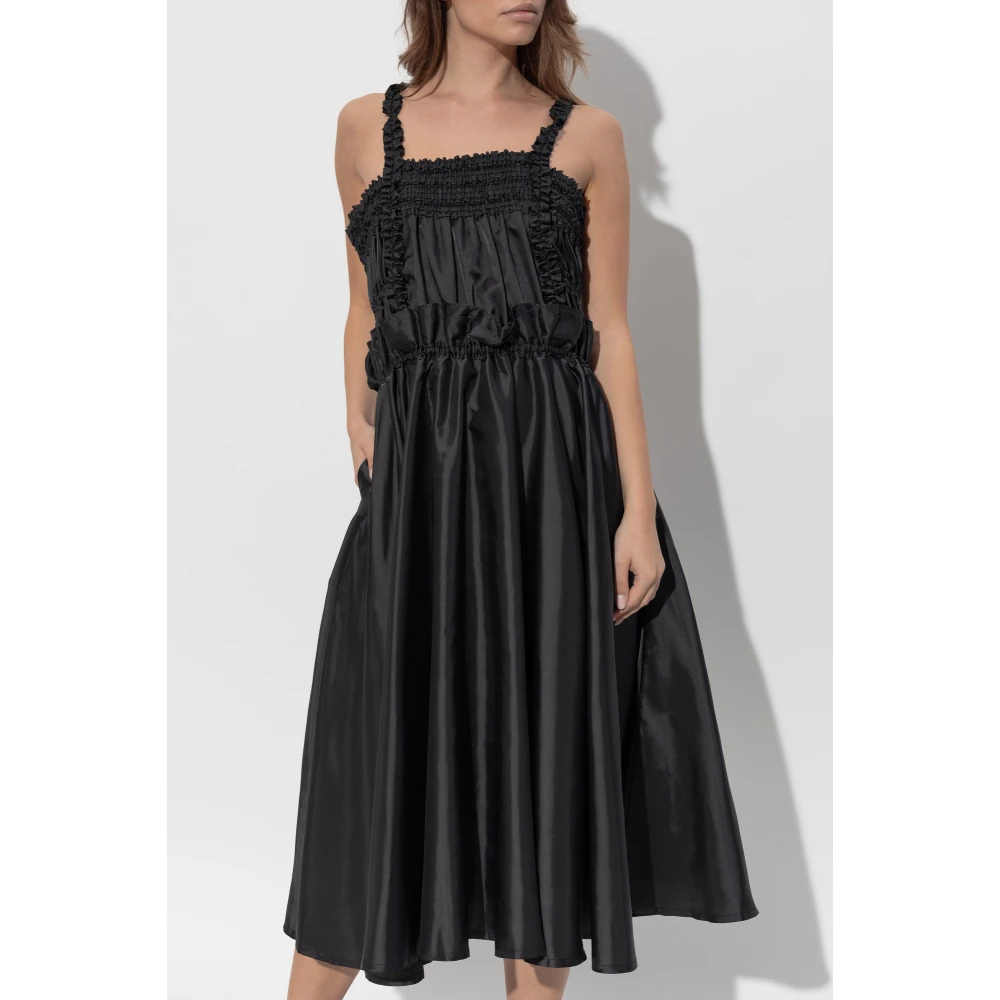Comme des Garçons Jurk met zakken Black Dames