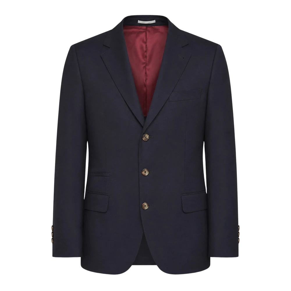Brunello Cucinelli Men's Blue Blazers, M, Deconstructed Blazer