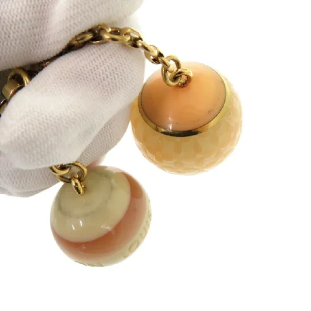 Louis Vuitton Vintage Pre-owned Fabric key-holders Yellow Dames