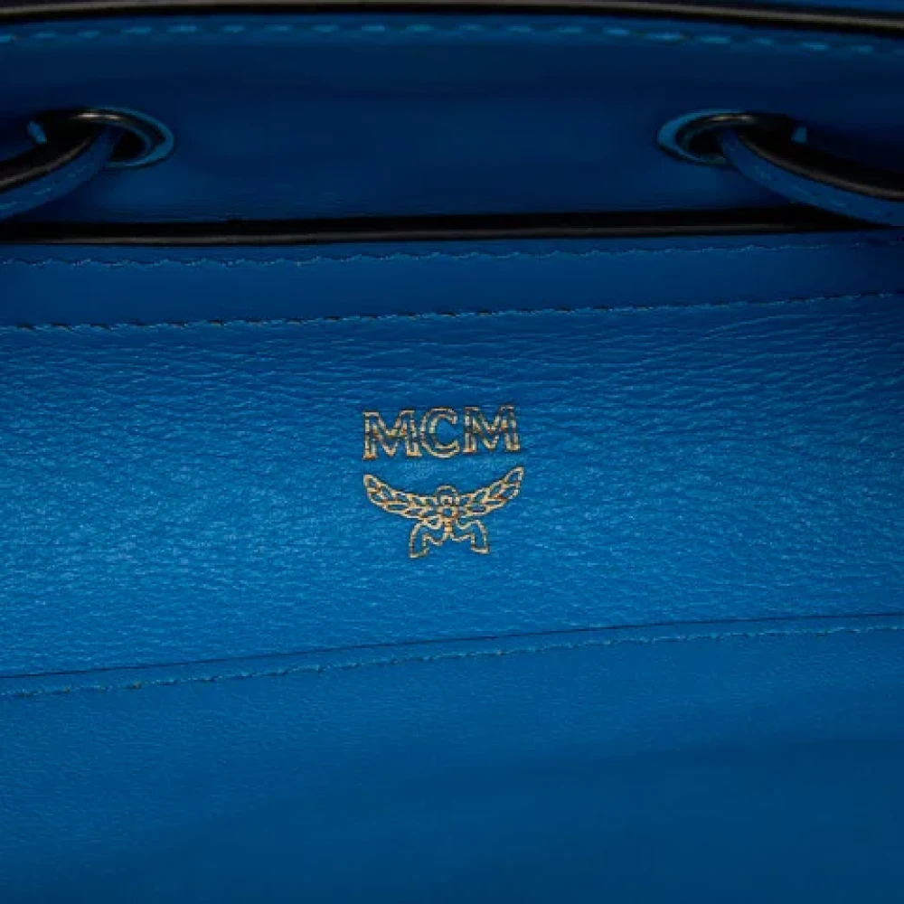 MCM Pre-owned Canvas shoulder-bags Blue Unisex