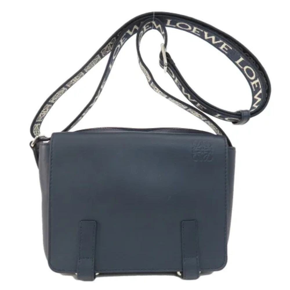 Loewe Pre-owned Leather shoulder-bags Blue Dames