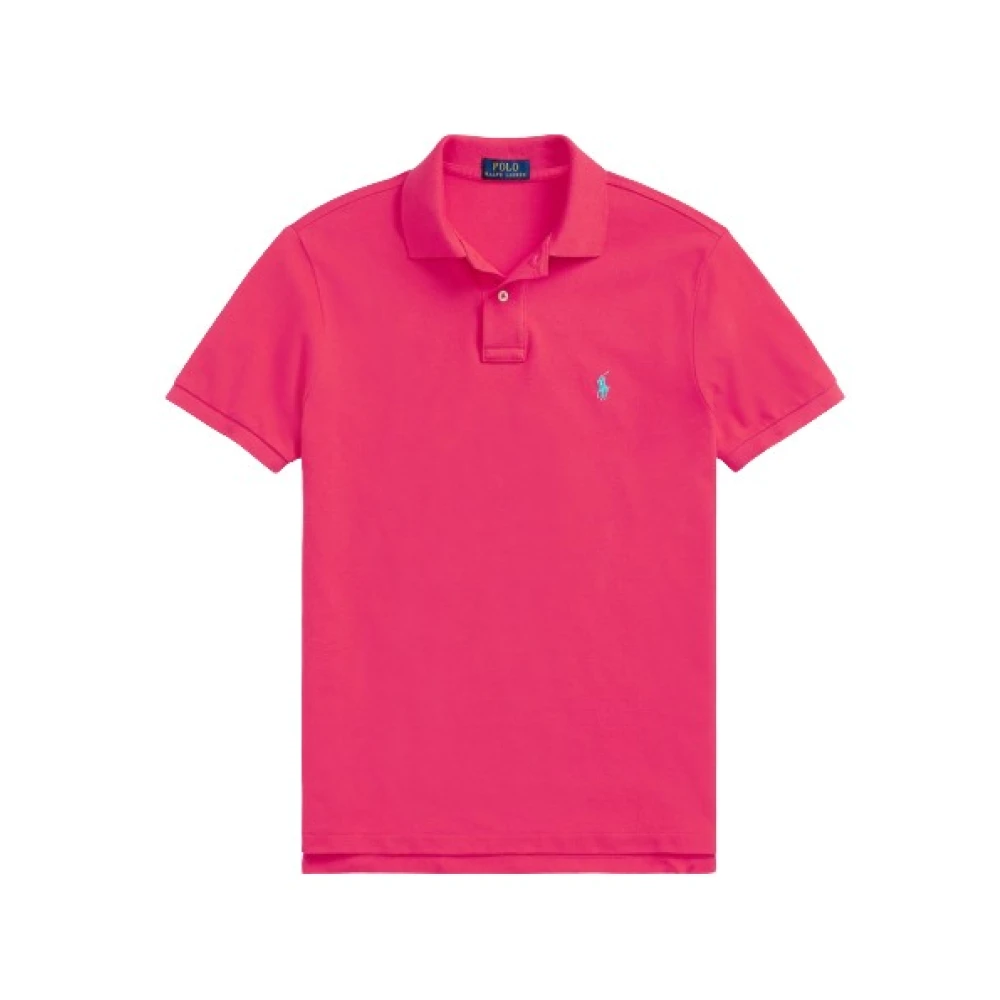 Polo Ralph Lauren Aruba Pink Custom Fit Korte Mouw Polo Pink Heren