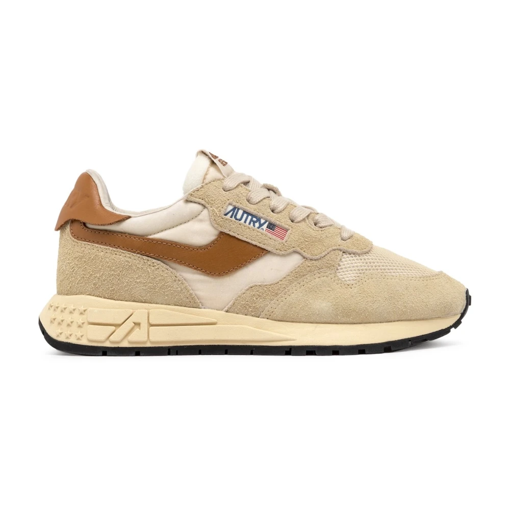 Autry Sneakers Reelwind Stijl Dames Schoenen Beige