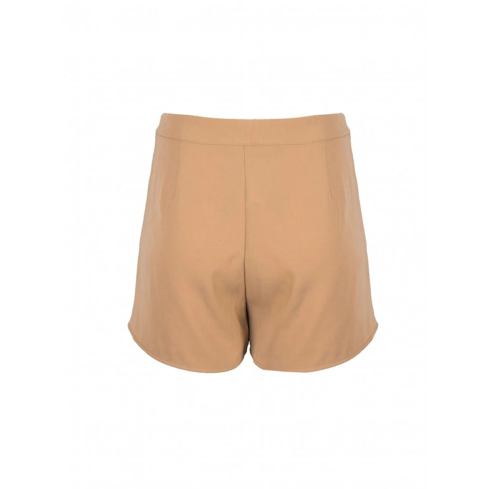 Armani Exchange Stijlvolle Shorts met Zijdelingse Sluiting Beige Dames