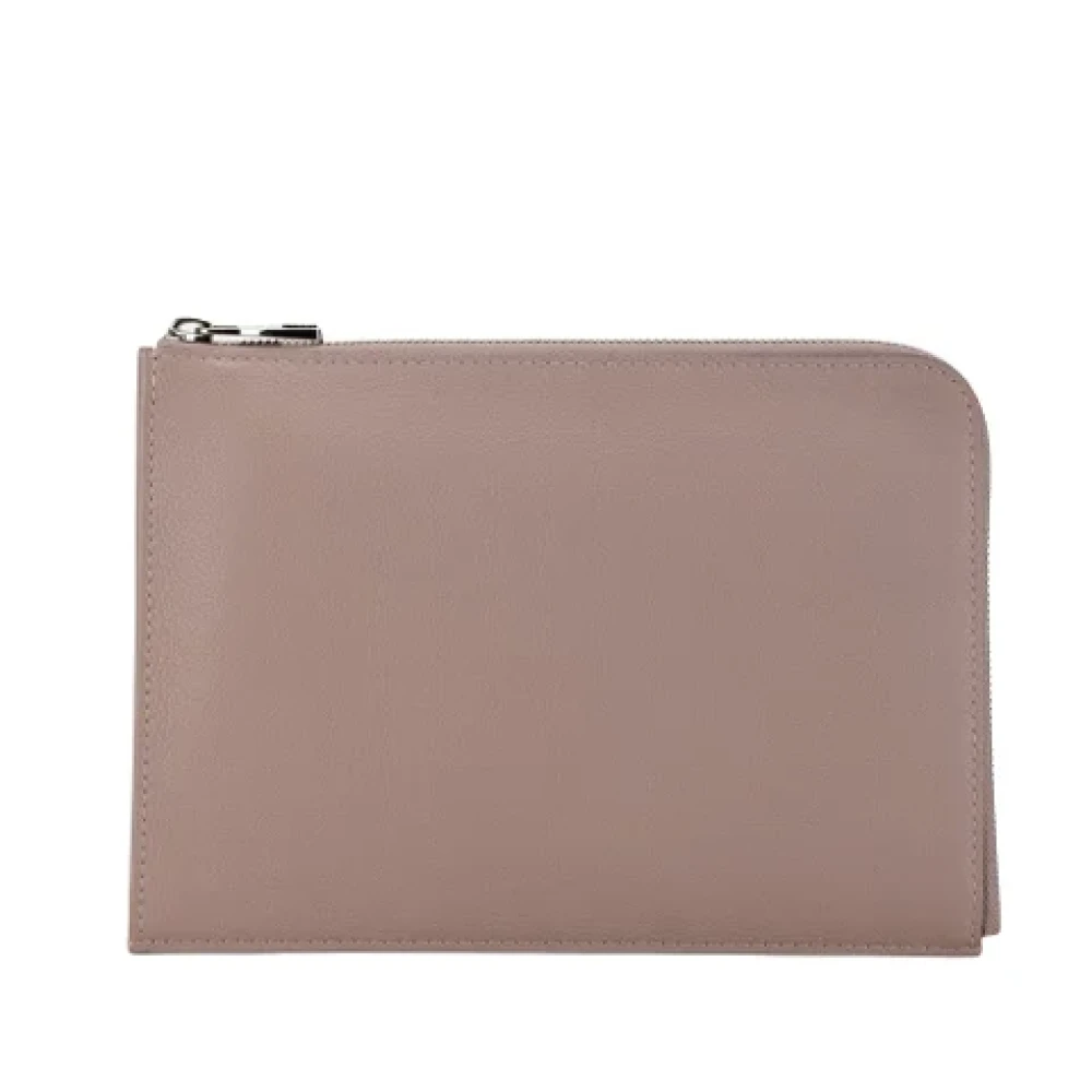 Louis Vuitton Vintage Pre-owned Leather clutches Beige Dames