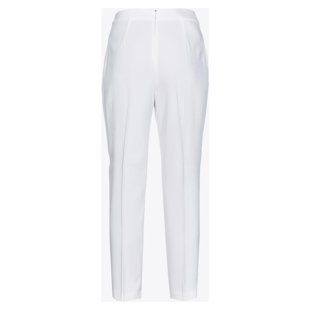 pinko Flare-fit stretch crêpe broek White Dames