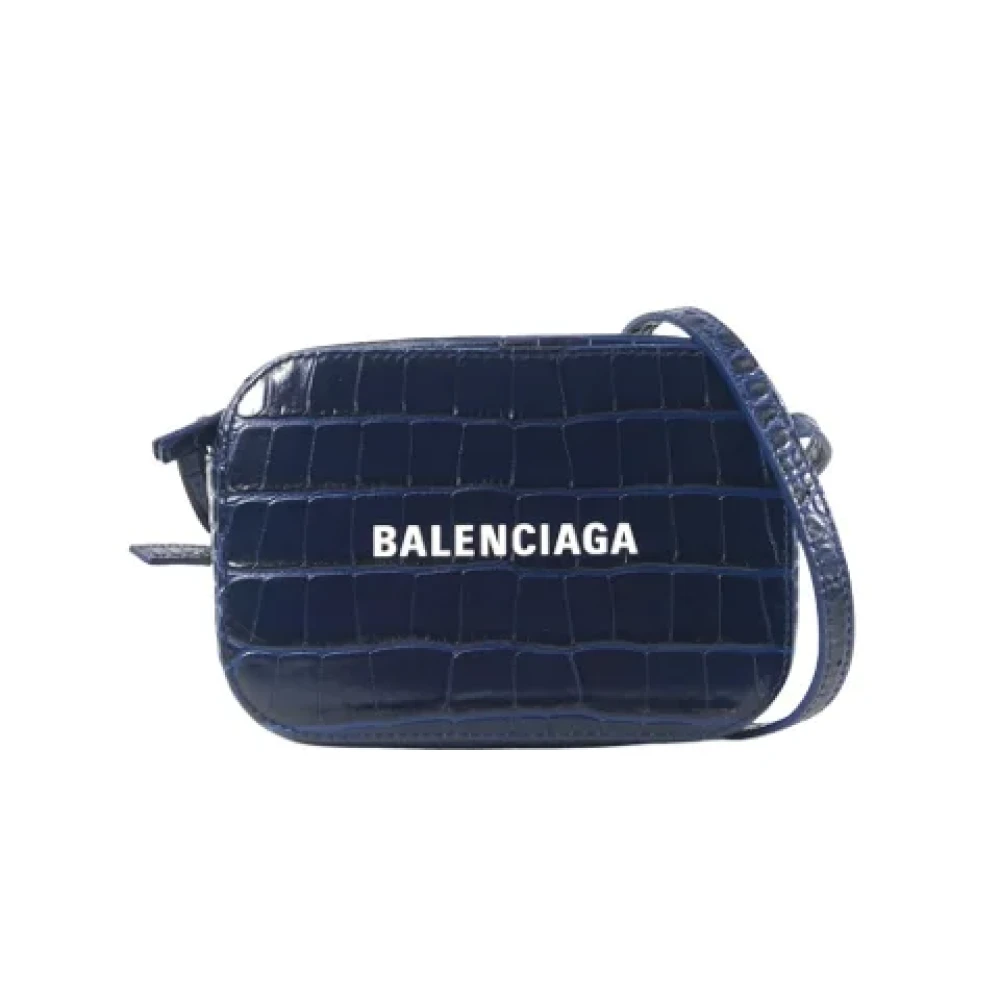 Balenciaga Vintage Pre-owned Leather handbags Blue Dames