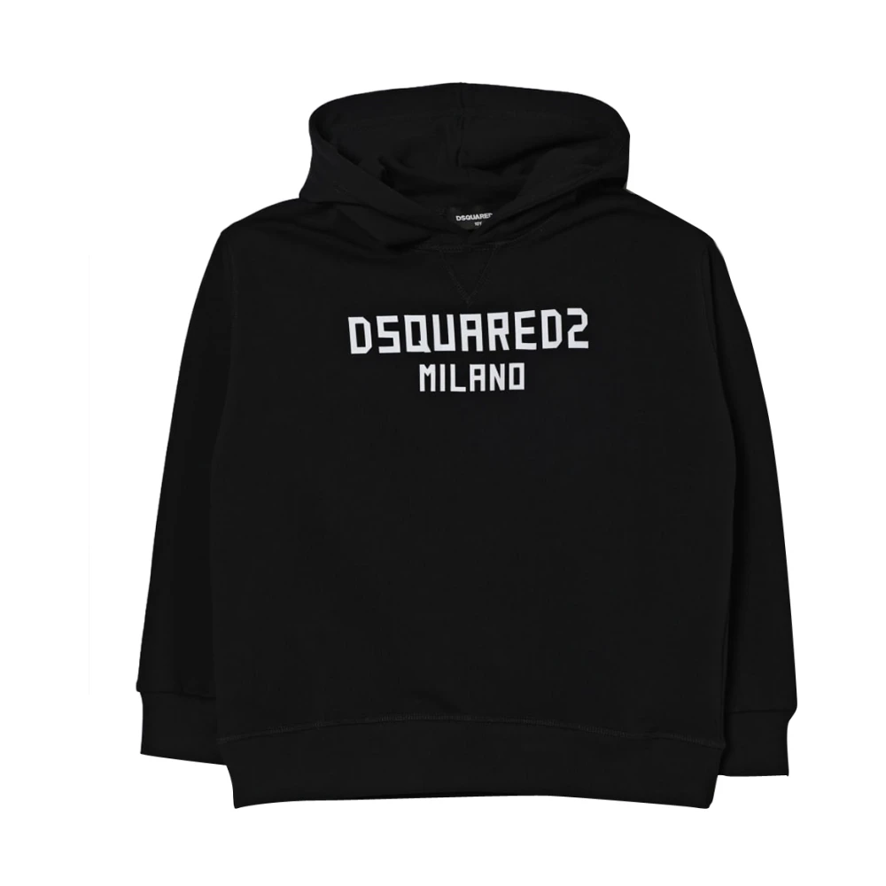 Dsquared2 Boys Black Hoodie - Kids Sweatshirts - 16 Y - Kids