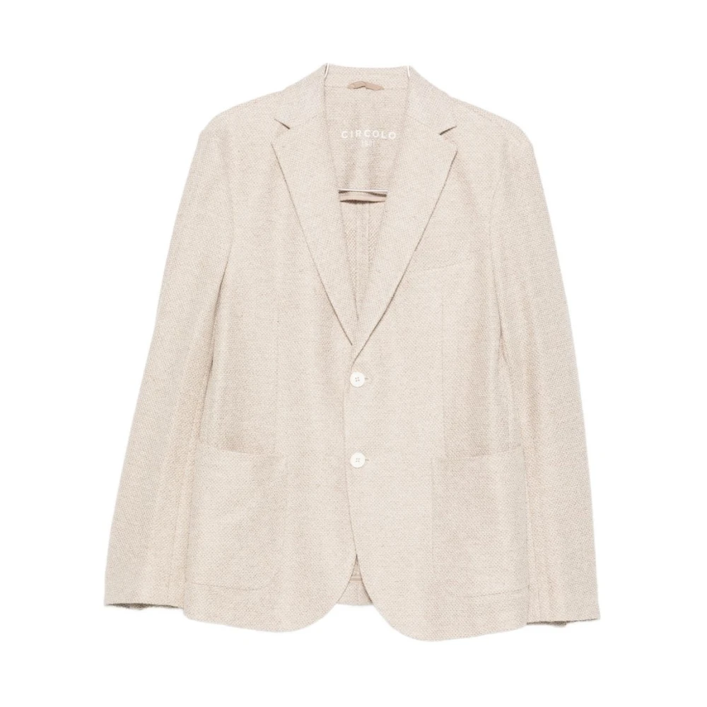 Circolo 1901 Men's Beige Blazers, 2XL, Blazer Jacket