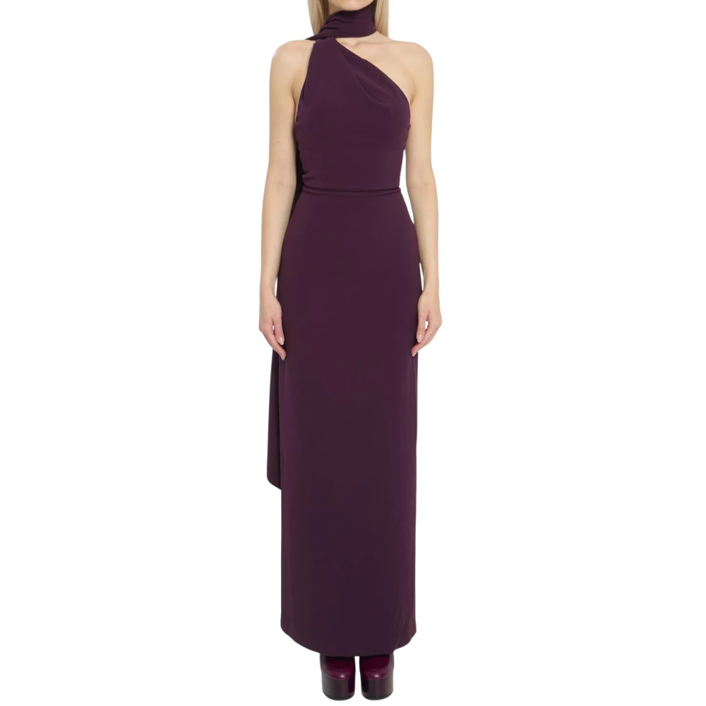 Solace London Purple Demi Maxi Dress - Female - Gowns - Xs - Dresses