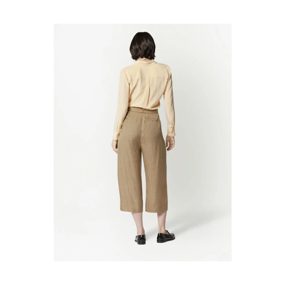 Equipment Zijden Klassieke Kraag Shirt Beige Dames