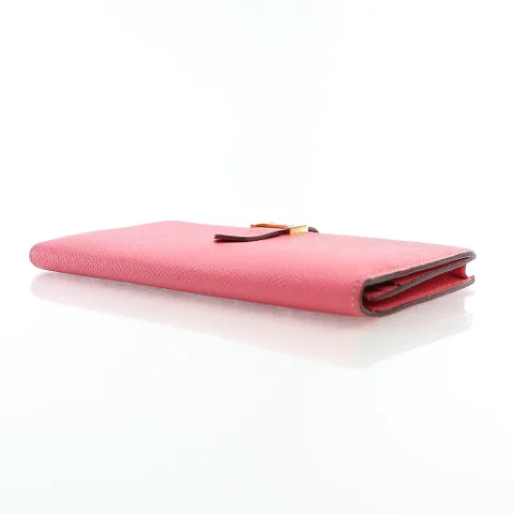 Hermès Vintage Pre-owned Leather wallets Pink Dames
