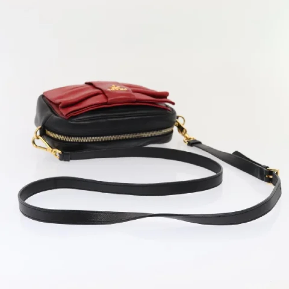Prada Vintage Pre-owned Leather prada-bags Red Dames
