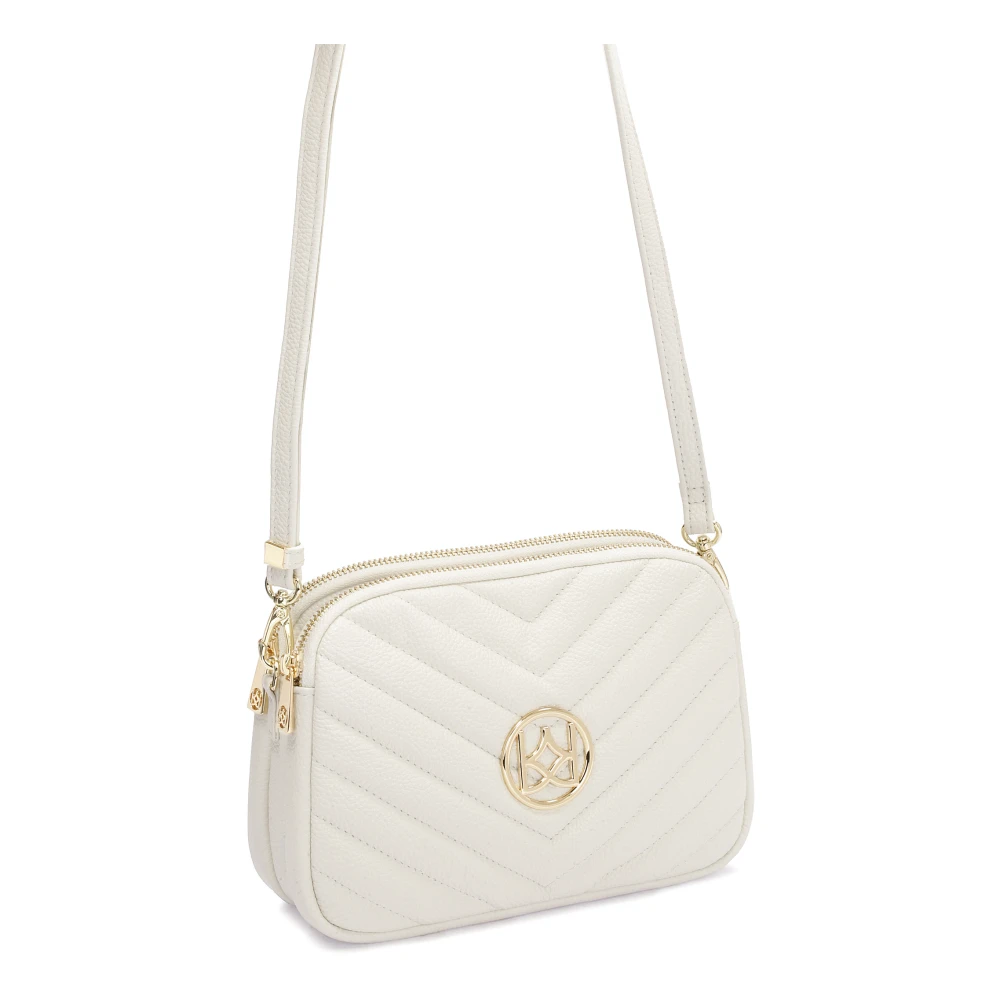 Kazar Kleine witte handtas aan een riem White Dames