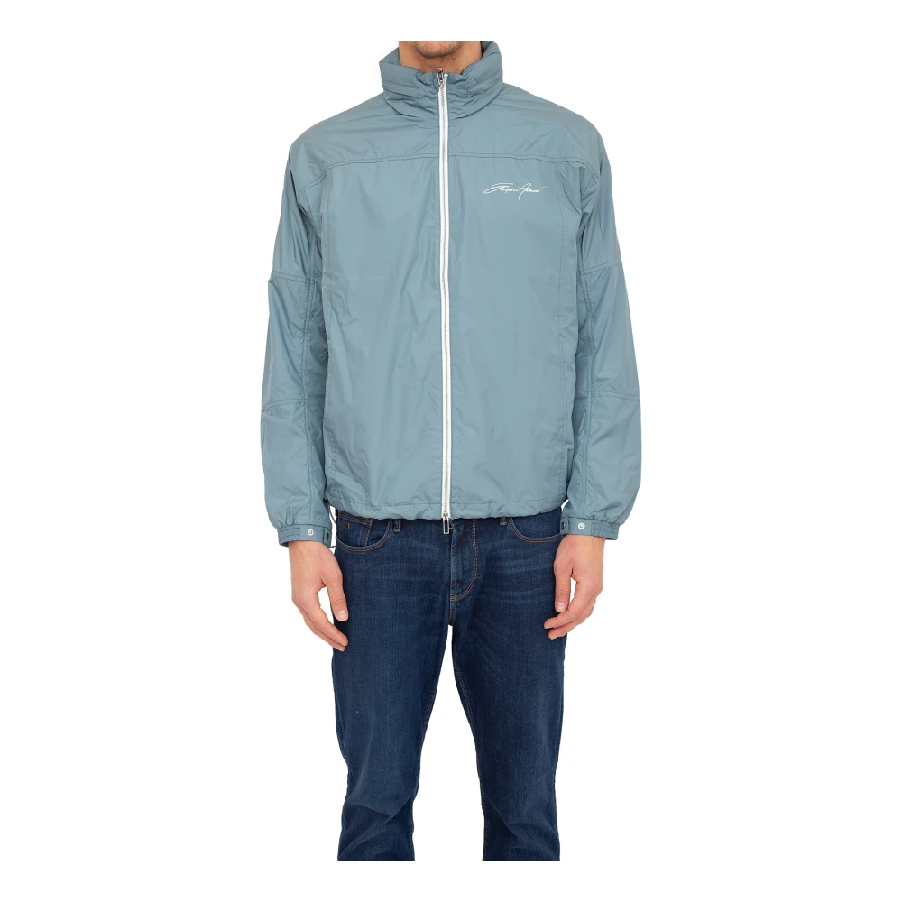 Emporio Armani Mannelijk Blauw Azzurro Blouson Jacket