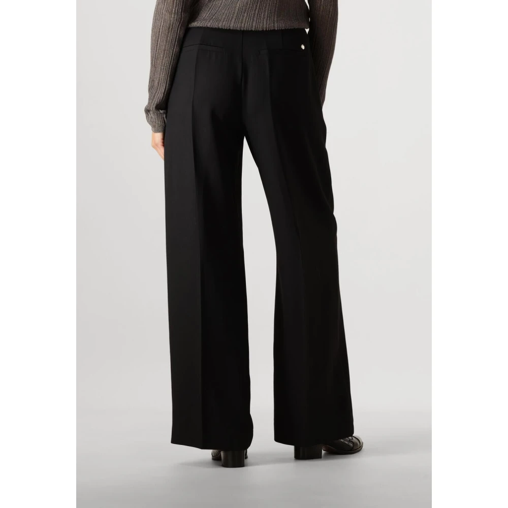 MOS MOSH Elegante Zwarte Pantalon voor Vrouwen Black Dames