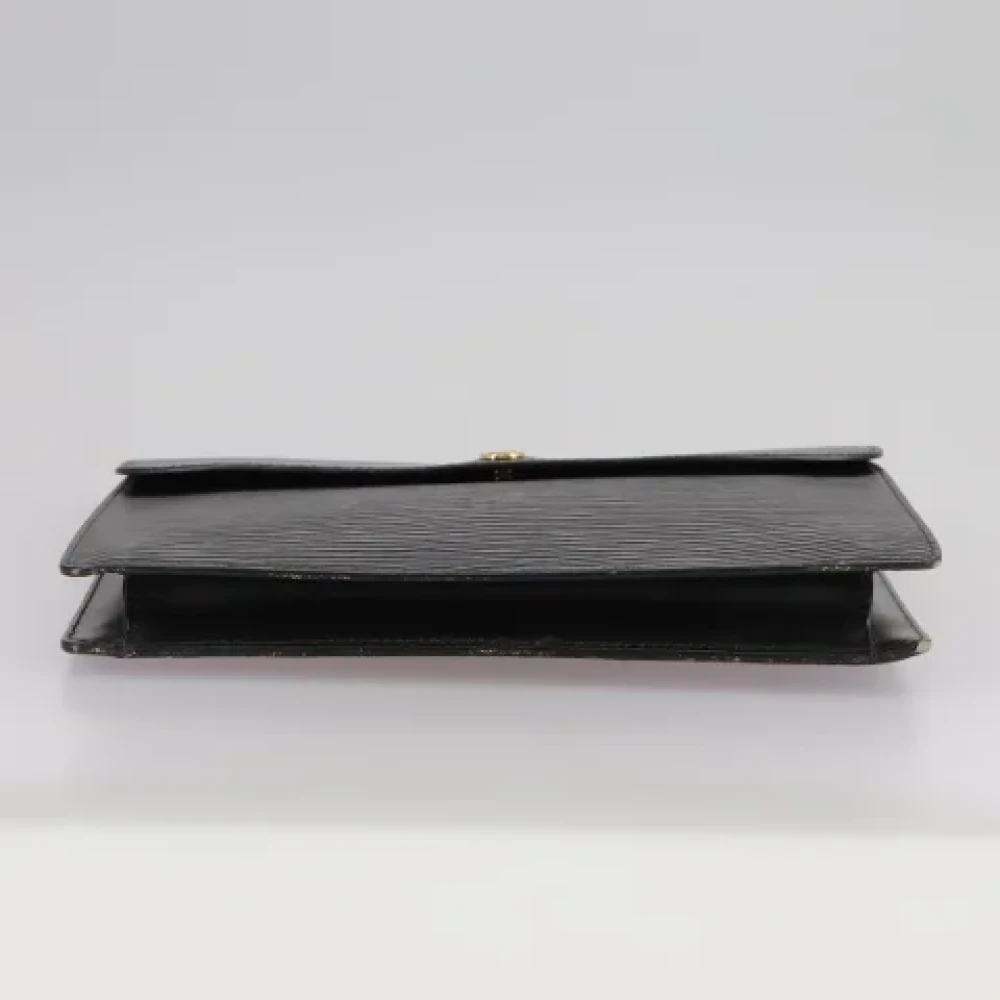Louis Vuitton Vintage Pre-owned Leather clutches Black Dames