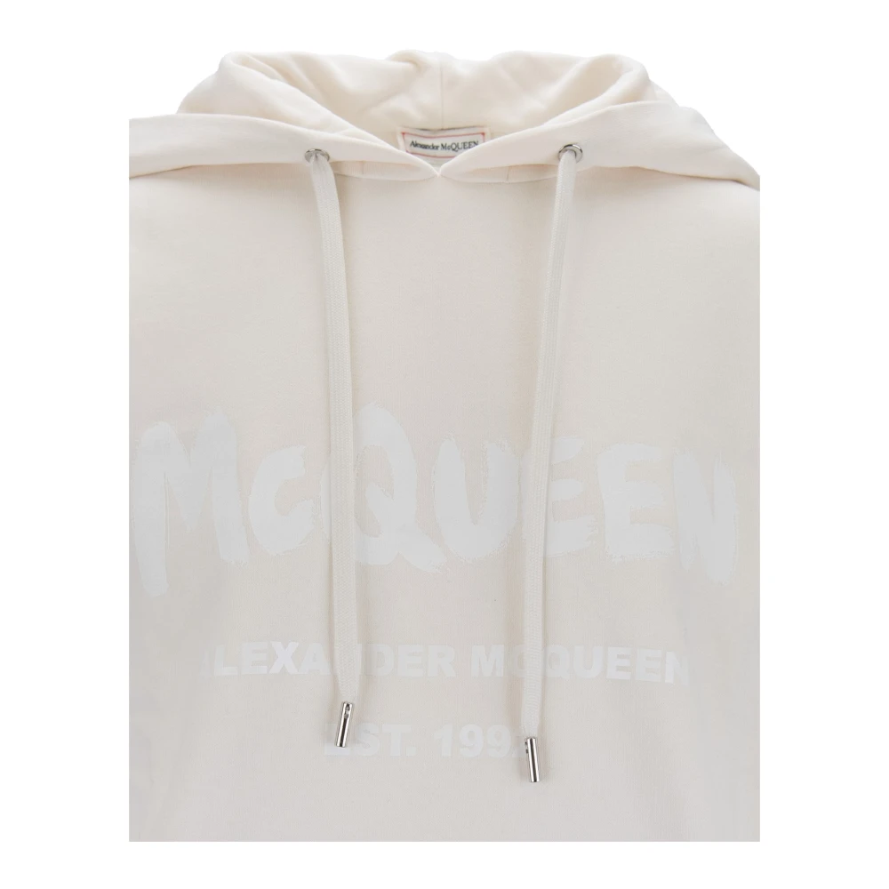 alexander mcqueen Hoodie met trekkoord Beige Dames