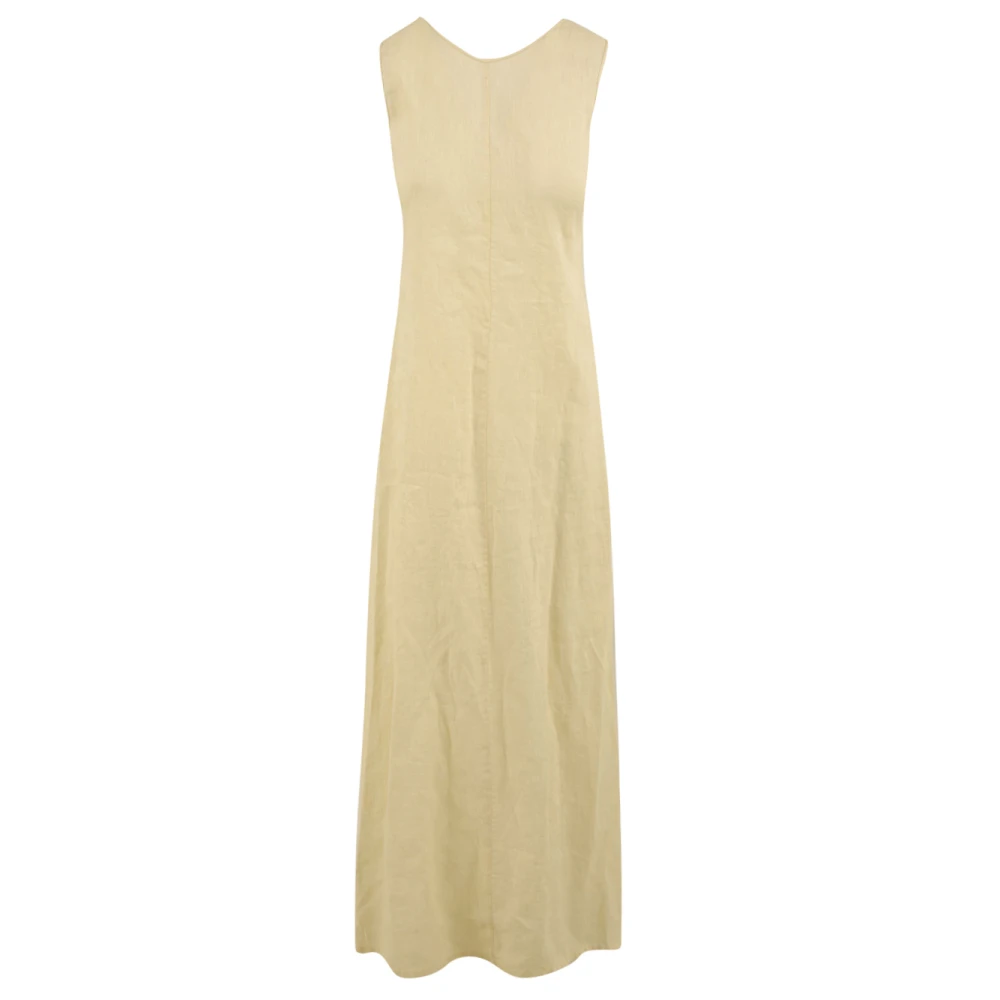 Aspesi Vrouw Beige Kleedjes Dames, S, Linnen, Jurken