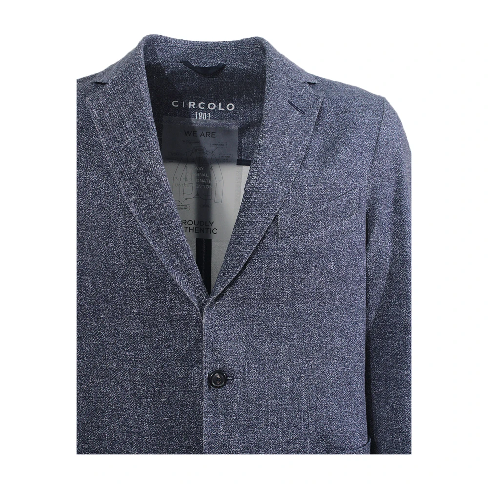 Circolo 1901 Blauw Jas met 3 Knoopsluiting Blue Heren