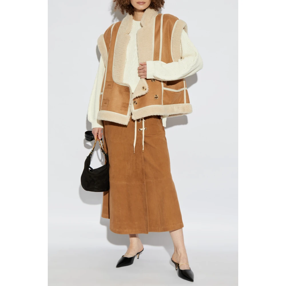 Munthe Omkeerbaar vest 'Fikaly' Brown Dames