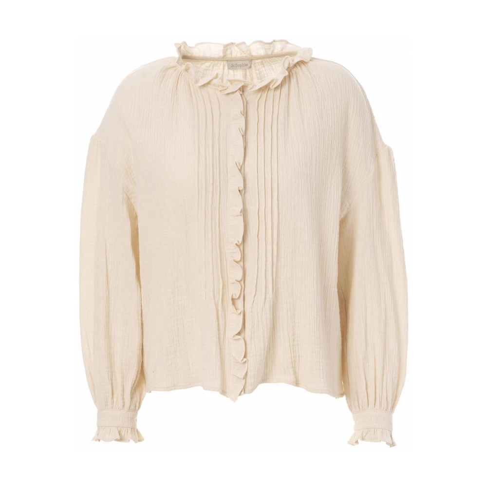 JC Sophie Egypte Lange Mouw Blouse Beige Dames