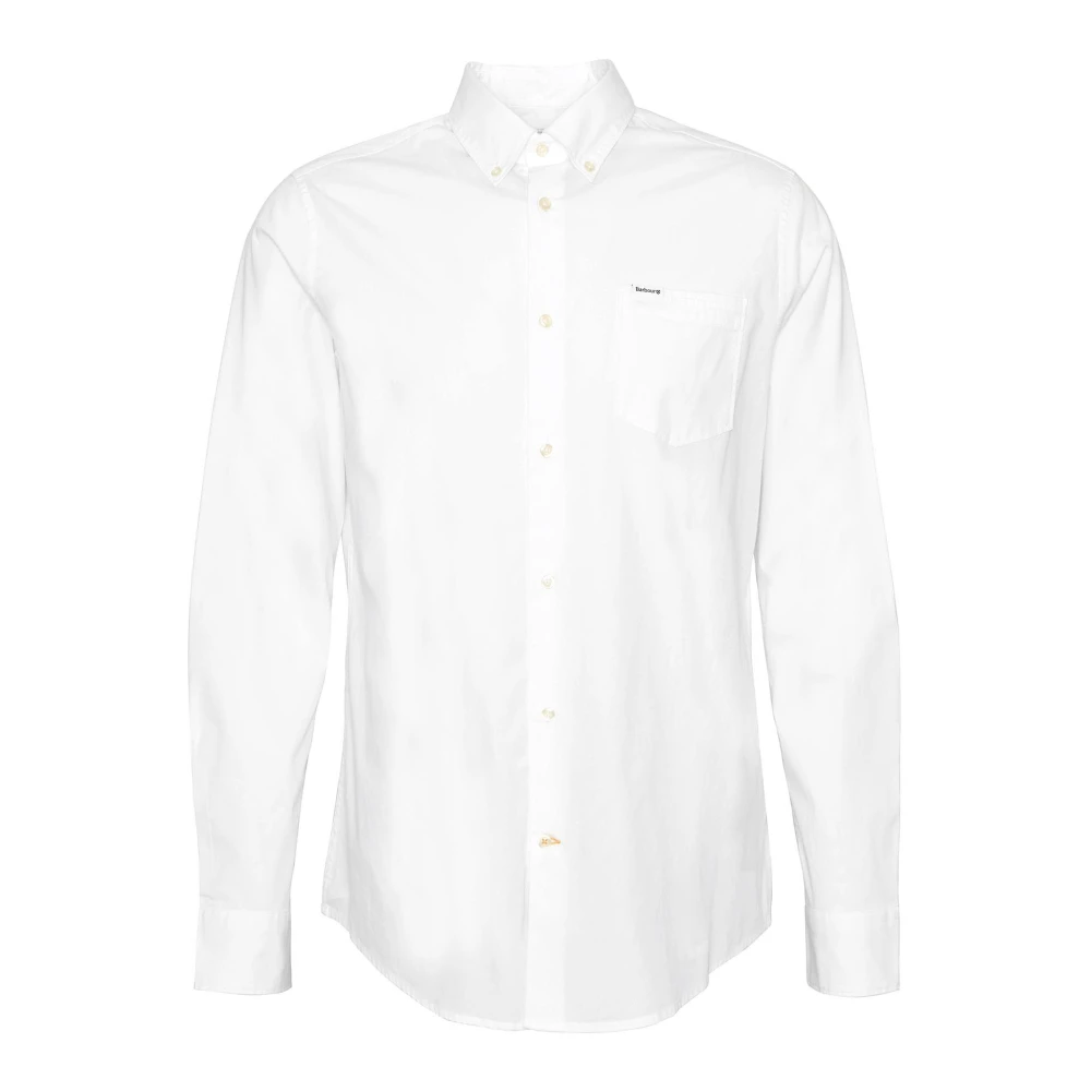 Barbour Comfort Stretch Skjorta White, Herr