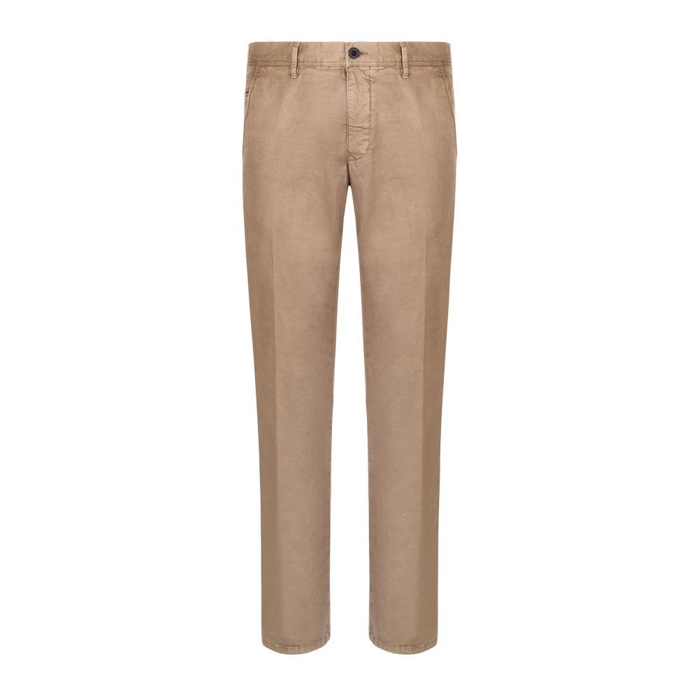 Incotex Mannelijk Beige Broeken Heren, W35, Katoen, Chino`S